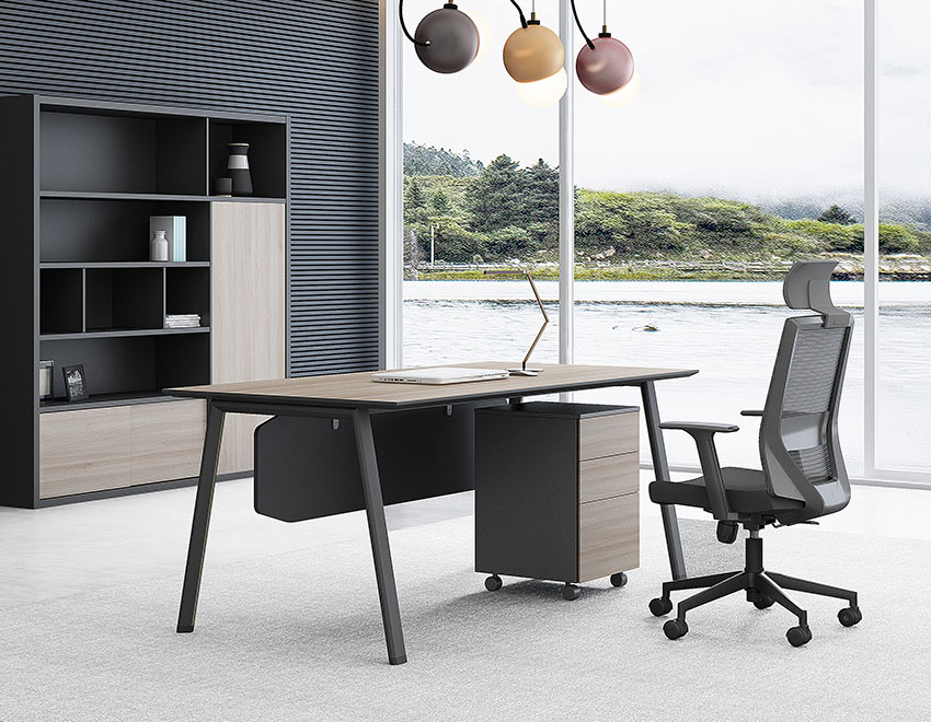 現代簡約時尚板領導老板經理辦公桌椅辦公臺大班臺寫字臺價格