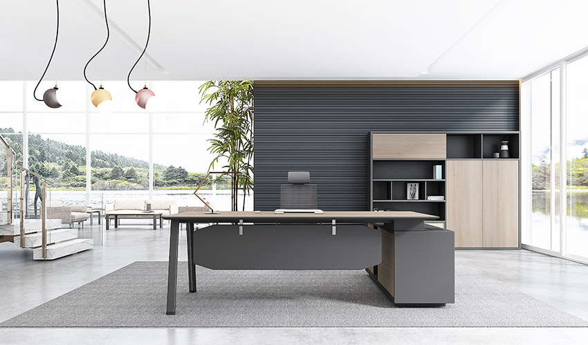 現代簡約時尚板領導老板經理辦公桌椅辦公臺大班臺寫字臺價格