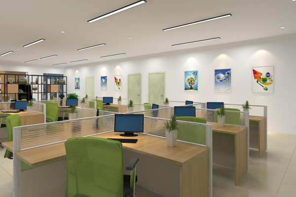 創業孵化基地實驗室設計屏風辦公桌椅