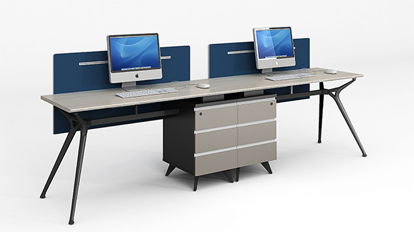 現(xiàn)代時尚簡約開放式兩人組合屏風(fēng)隔斷辦公桌工作卡位